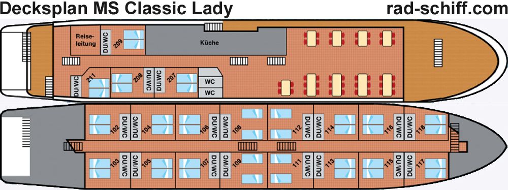 MS Classic Lady - Decksplan