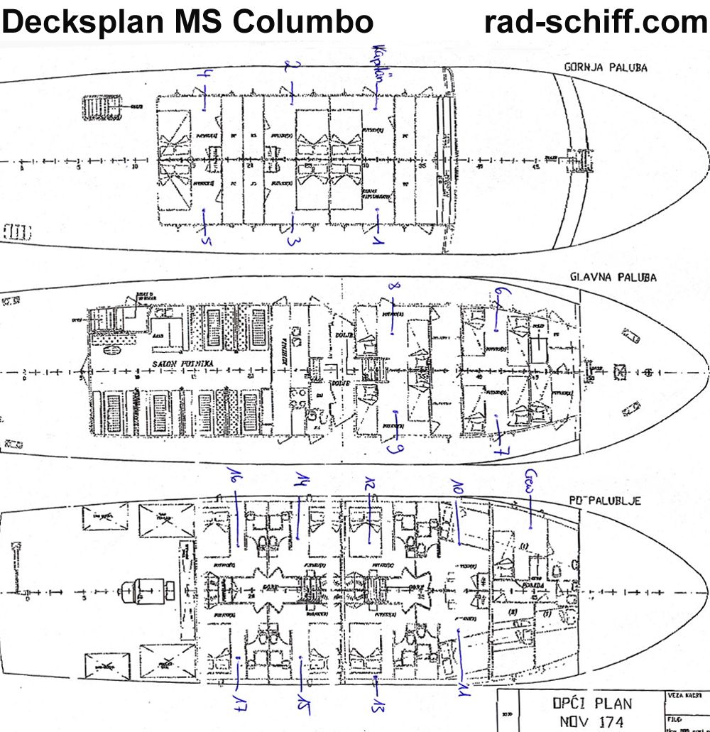 MS Columbo - Decksplan
