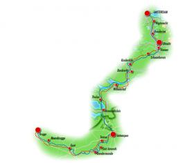 Cruise from Flanders to Holland - map