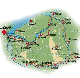 Dutch Hanseatic Tour on MS Lena Maria - map
