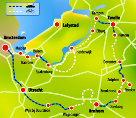 Holländische Hansetour - Premiumtour - Karte
