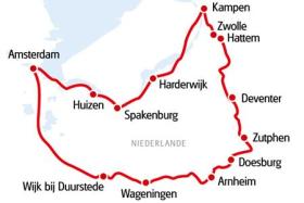 Holländische Hansetour - Karte