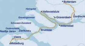 Boat & Bike in Zeeland - map
